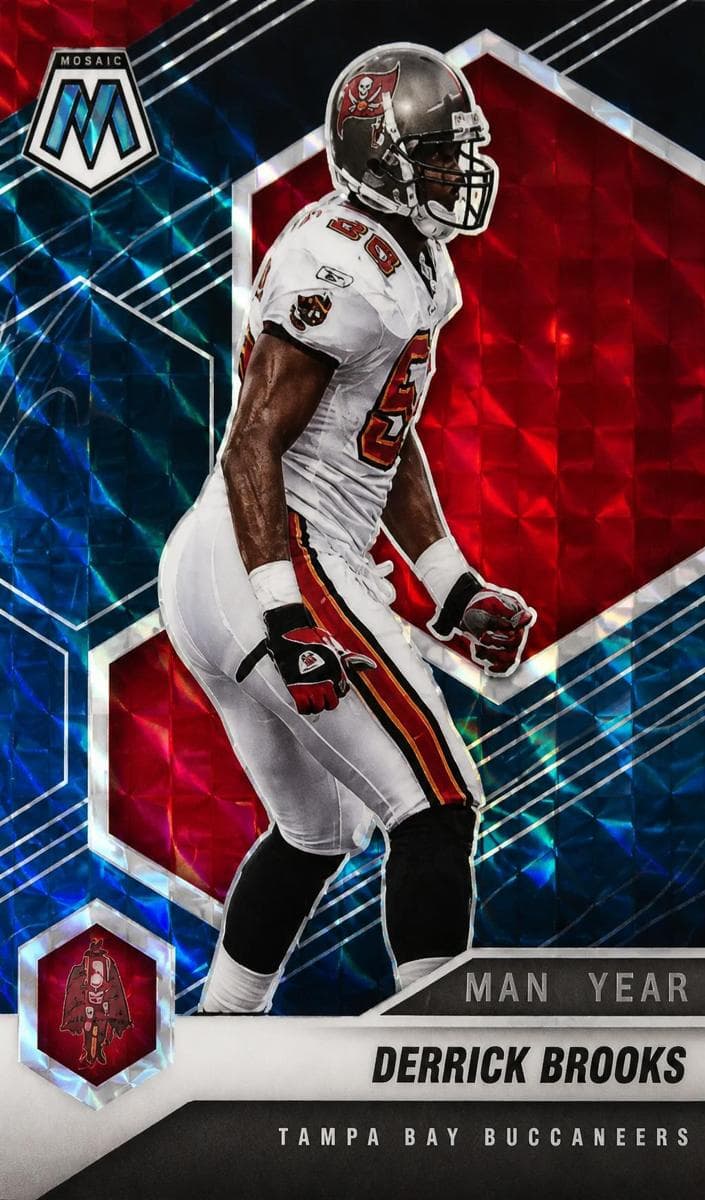 Derrick Brooks 2021 panini Panini Mosaic