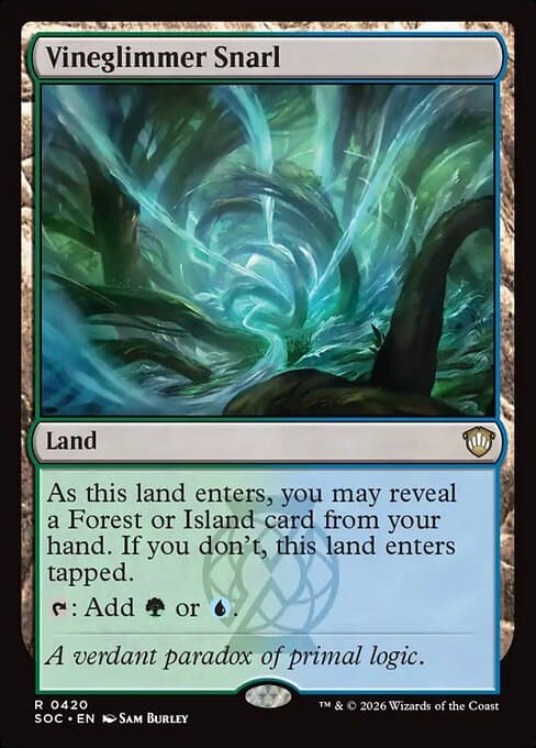 Vineglimmer Snarl 2025 Magic: The Gathering Final Fantasy Commander