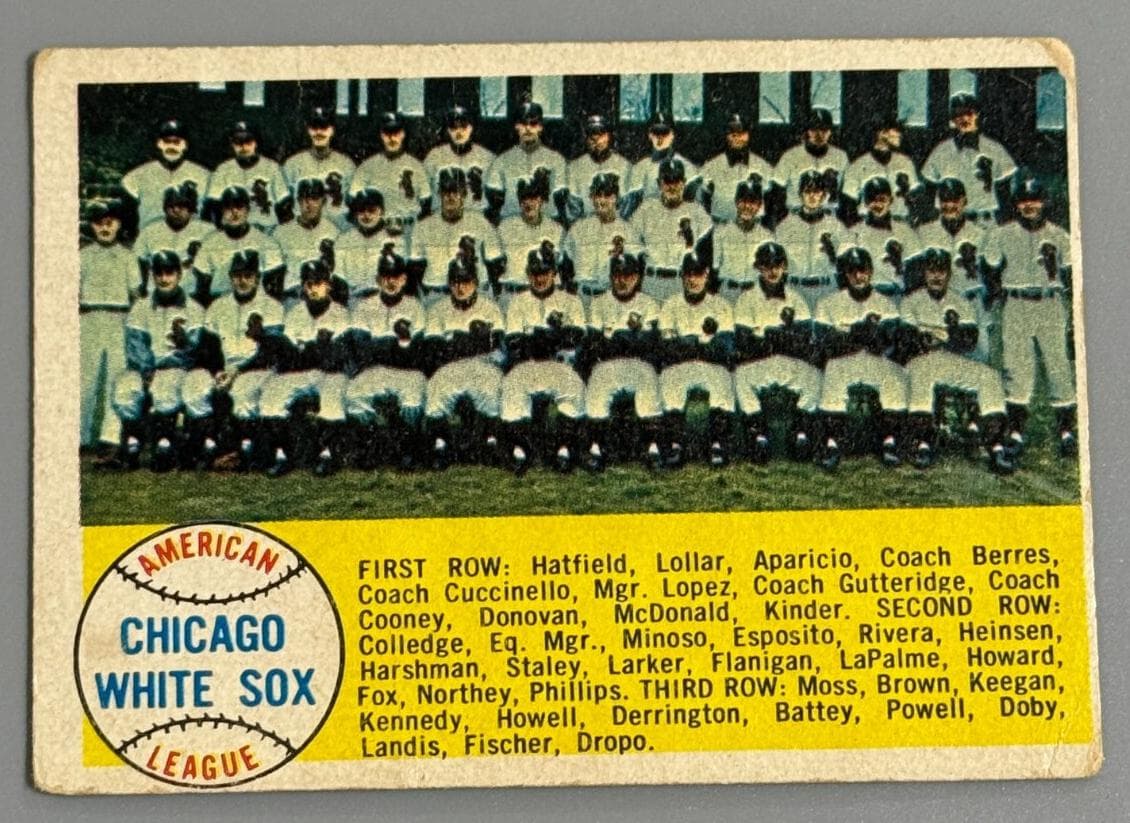 Chicago White Sox 1958 topps Topps