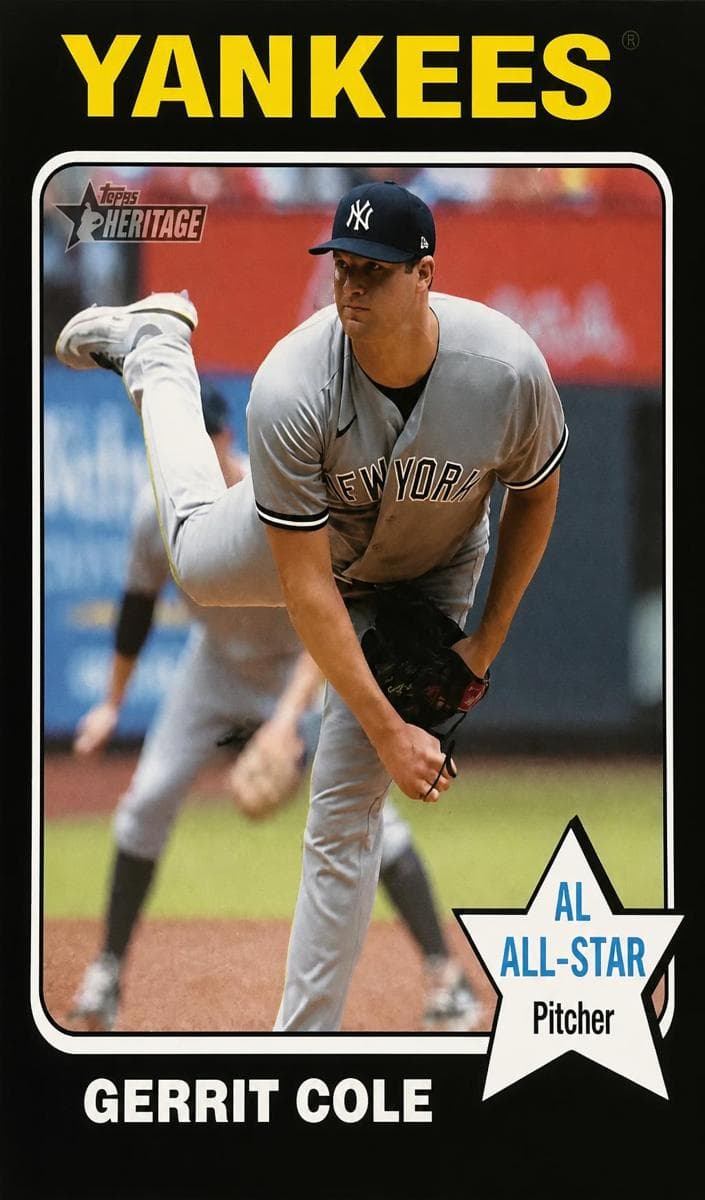 Gerrit Cole 2024 topps Topps Heritage