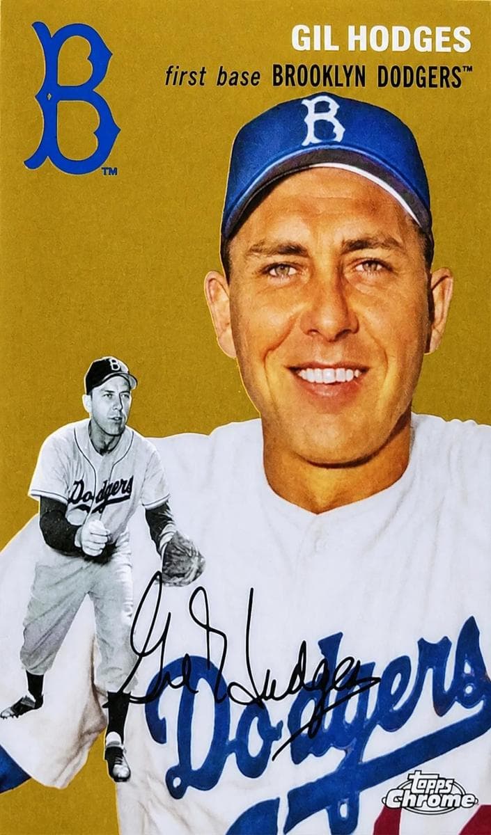 Gil Hodges 2023 topps Topps Chrome Platinum Anniversary