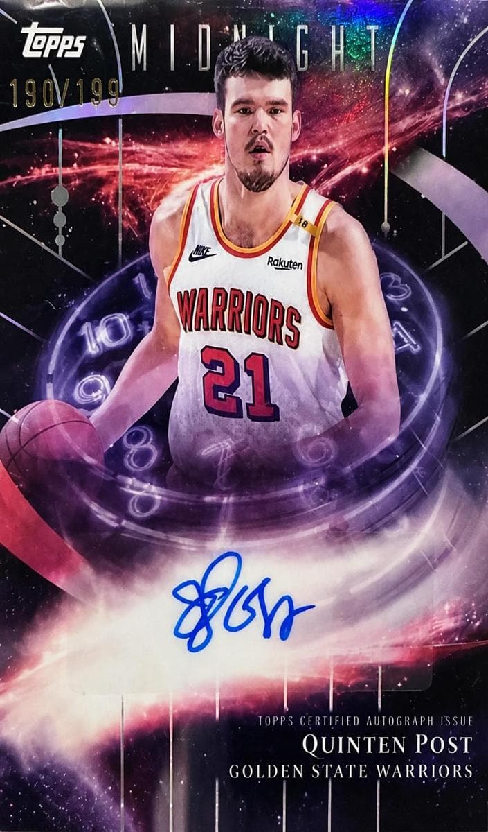 Quinten Post 2025 topps Topps Midnight