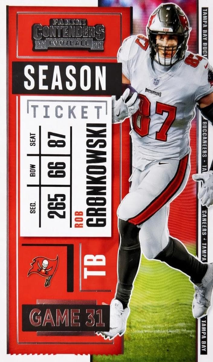 Rob Gronkowski 2020 panini Panini Contenders