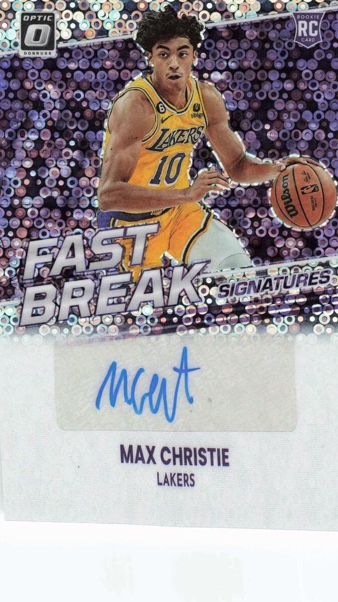 Max Christie 2022 panini Donruss Optic