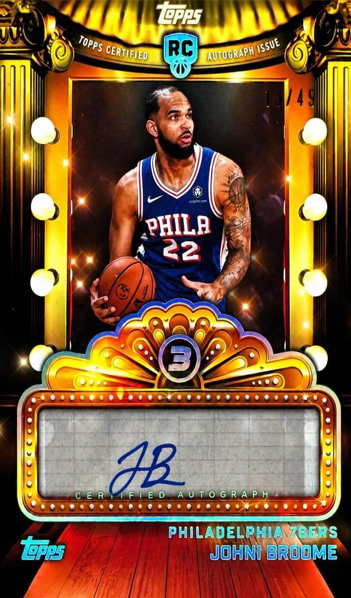 Johni Broome 2025 topps Topps 3