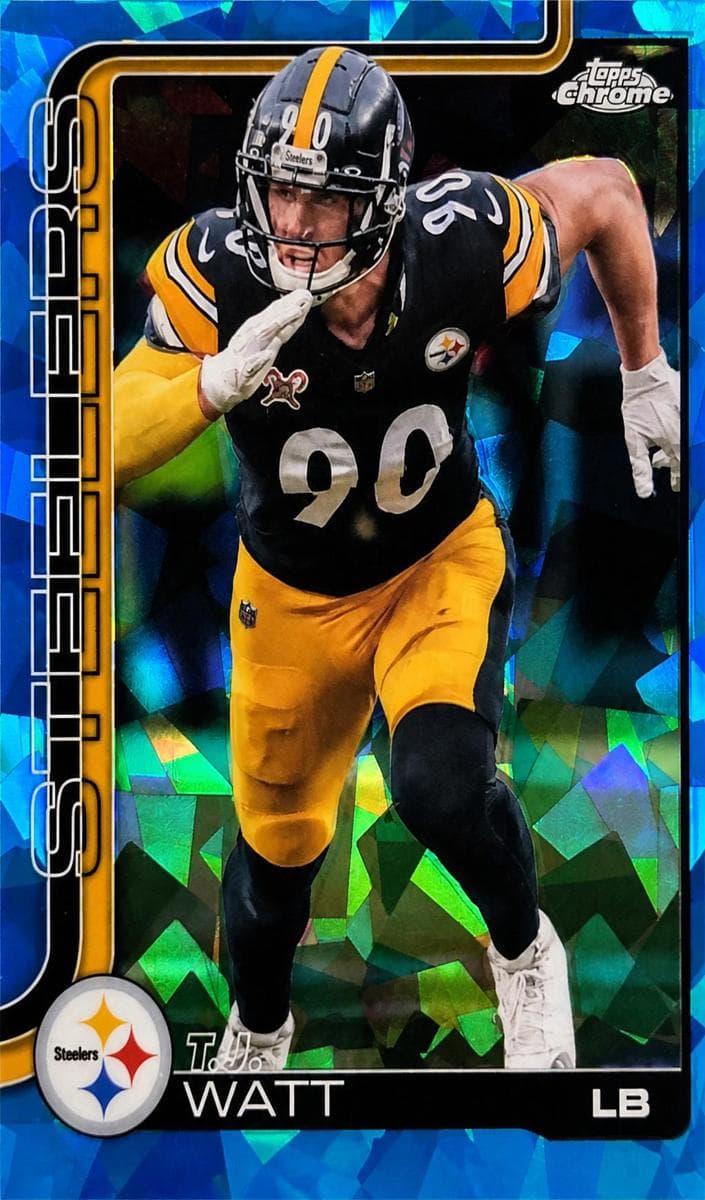 T.J. Watt 2025 topps Topps Chrome Sapphire
