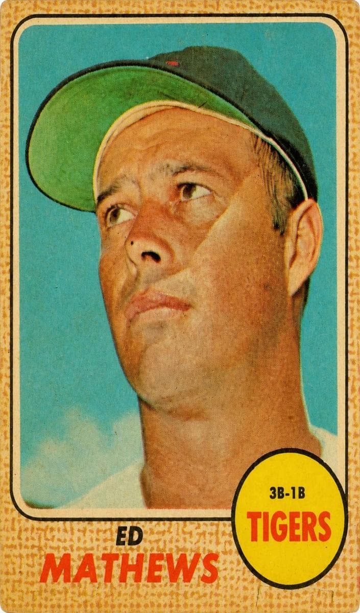Eddie Mathews 1968 topps Topps Venezuelan