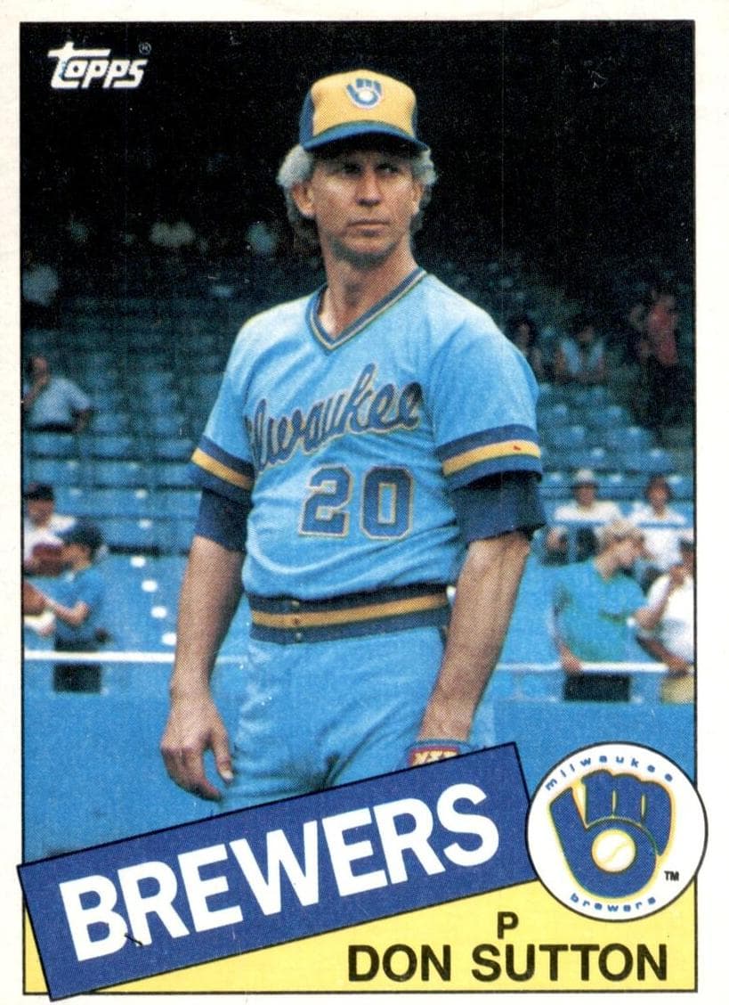Don Sutton 1985 topps Topps