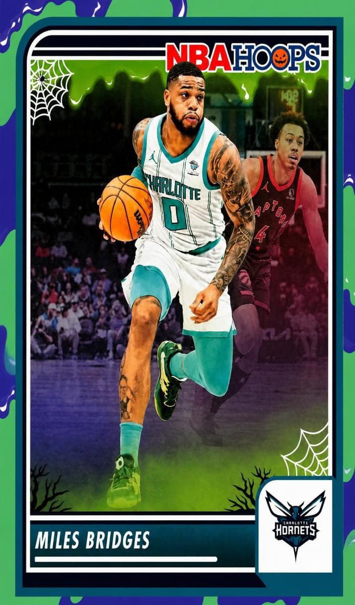 Miles Bridges 2023 panini Hoops Haunted Hoops