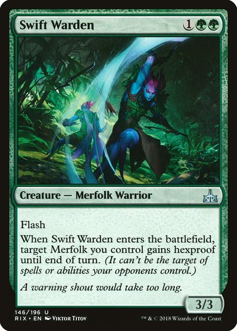 Swift Warden 2018 Magic: The Gathering Rivals of Ixalan