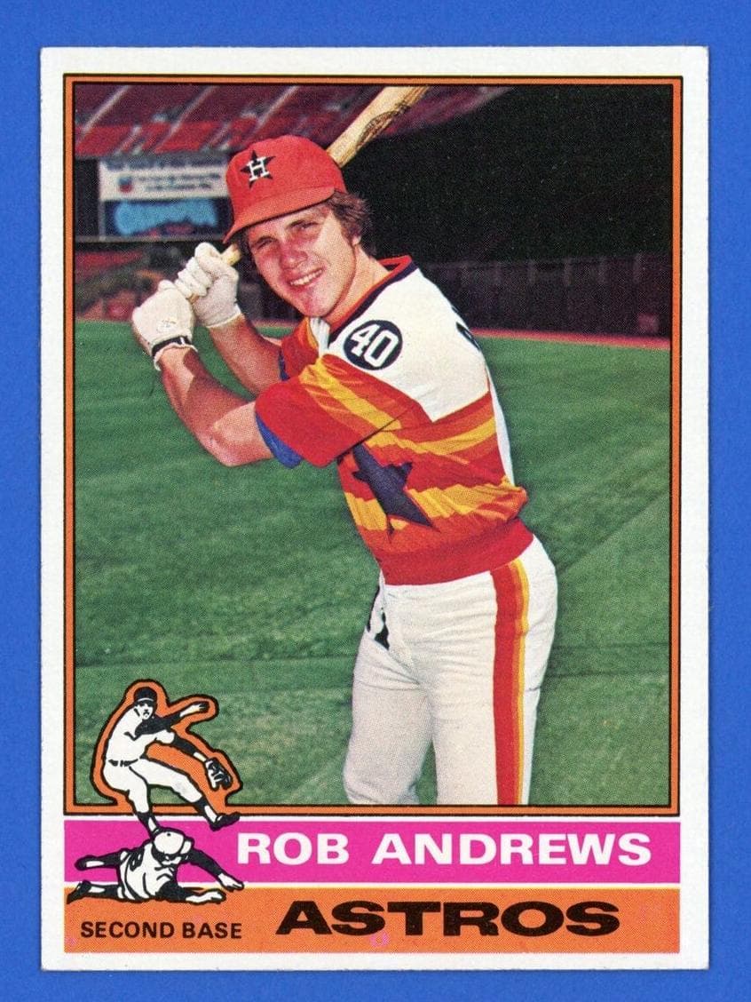 Rob Andrews 1976 topps Topps
