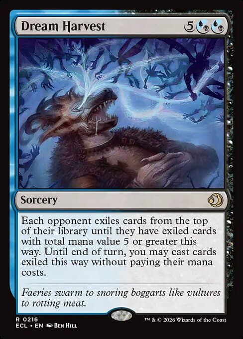 Dream Harvest 2026 Magic: The Gathering Lorwyn Eclipsed Extended Art