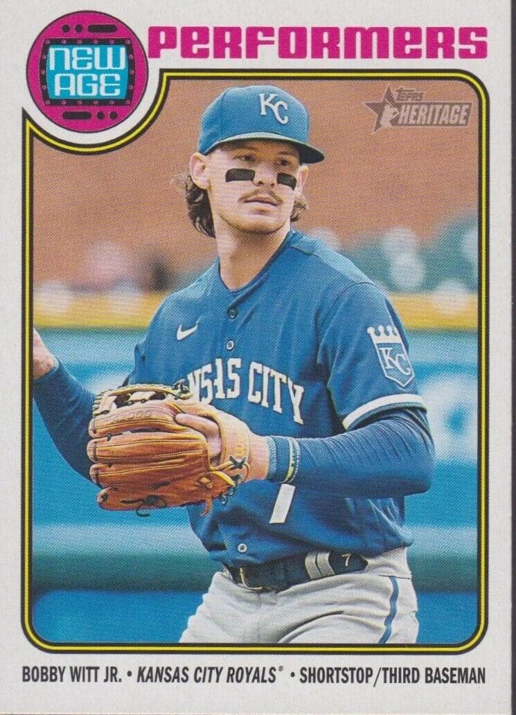 Bobby Witt Jr. 2023 topps Topps Heritage