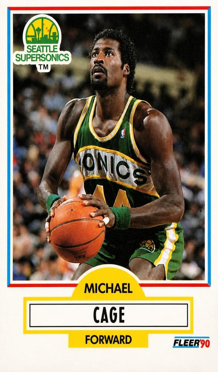 Michael Cage 1990 fleer Fleer