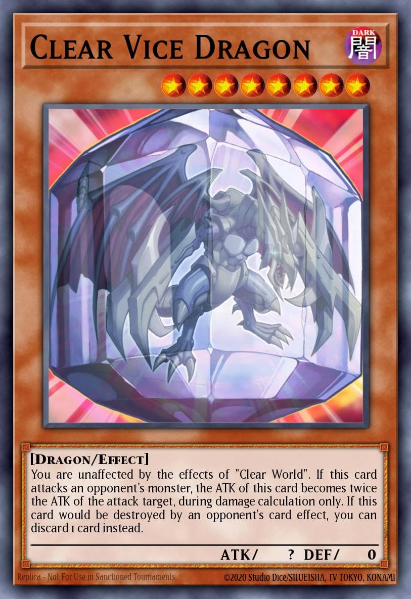 Clear Vice Dragon 2009 Yu-Gi-Oh! Stardust Overdrive