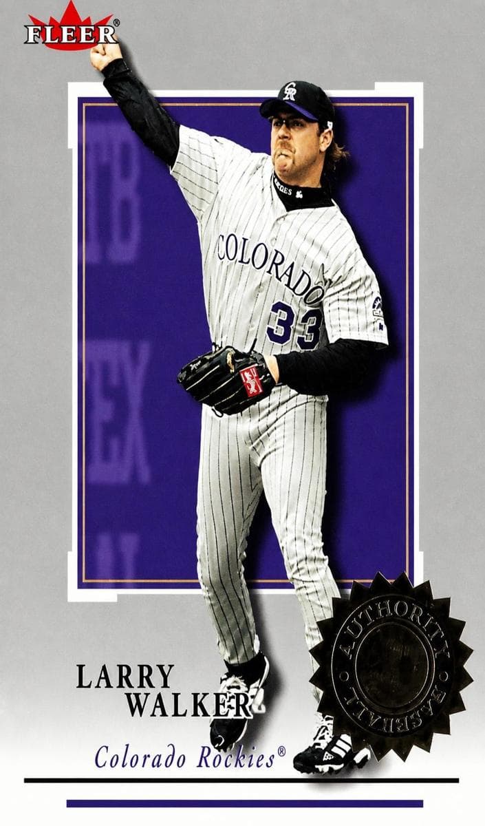 Larry Walker 2001 fleer Fleer Authority