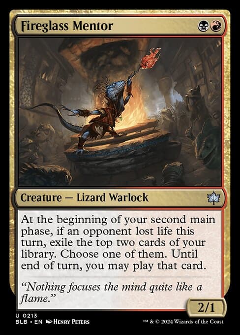 Fireglass Mentor 2024 Magic: The Gathering Bloomburrow