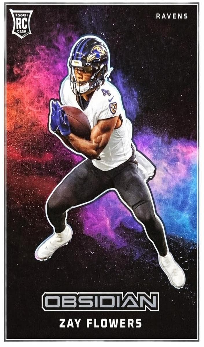 Zay Flowers 2023 panini Panini Obsidian