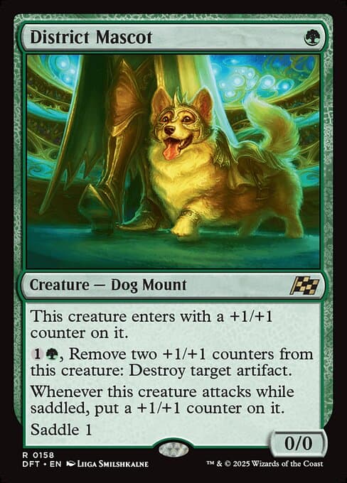 District Mascot 2025 Magic: The Gathering Aetherdrift Art Series