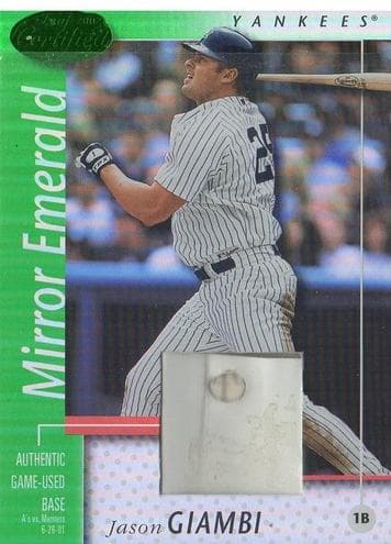Jason Giambi 2002 leaf Certified