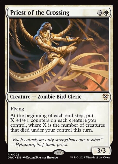 Priest of the Crossing 2025 Magic: The Gathering Aetherdrift Commander