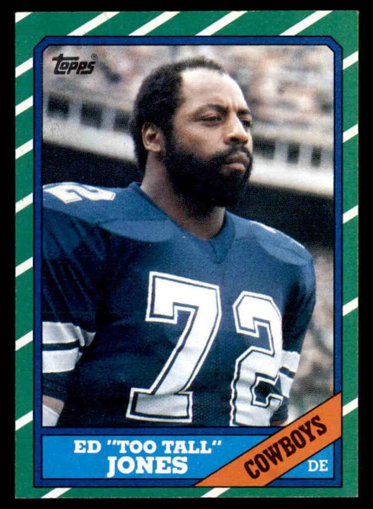 Ed "Too Tall" Jones 1986 topps Topps