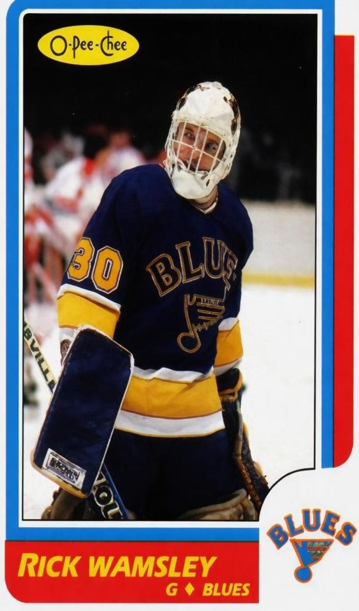 Rick Wamsley trading card