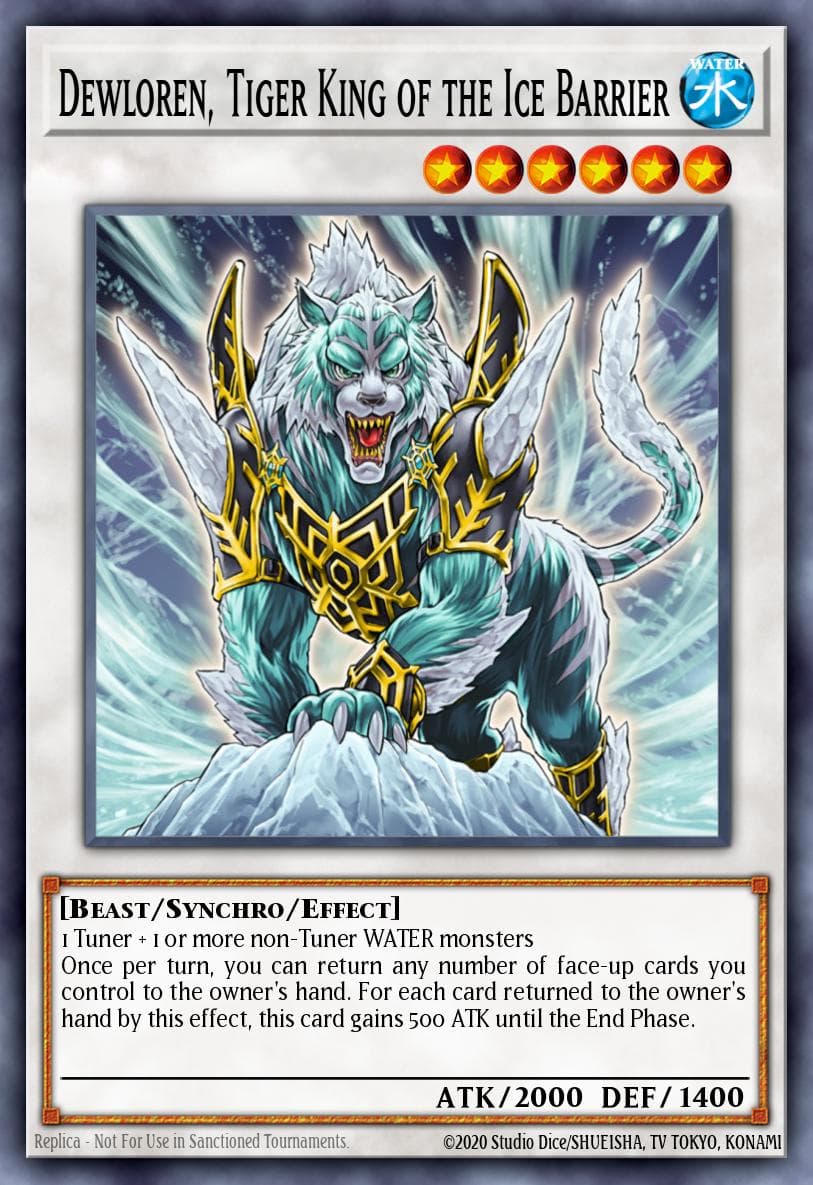 Dewloren, Tiger King of the Ice Barrier #SDFC-EN042