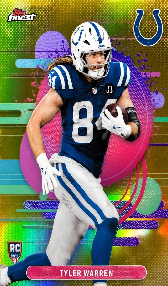 Tyler Warren 2025 Finest rookie card