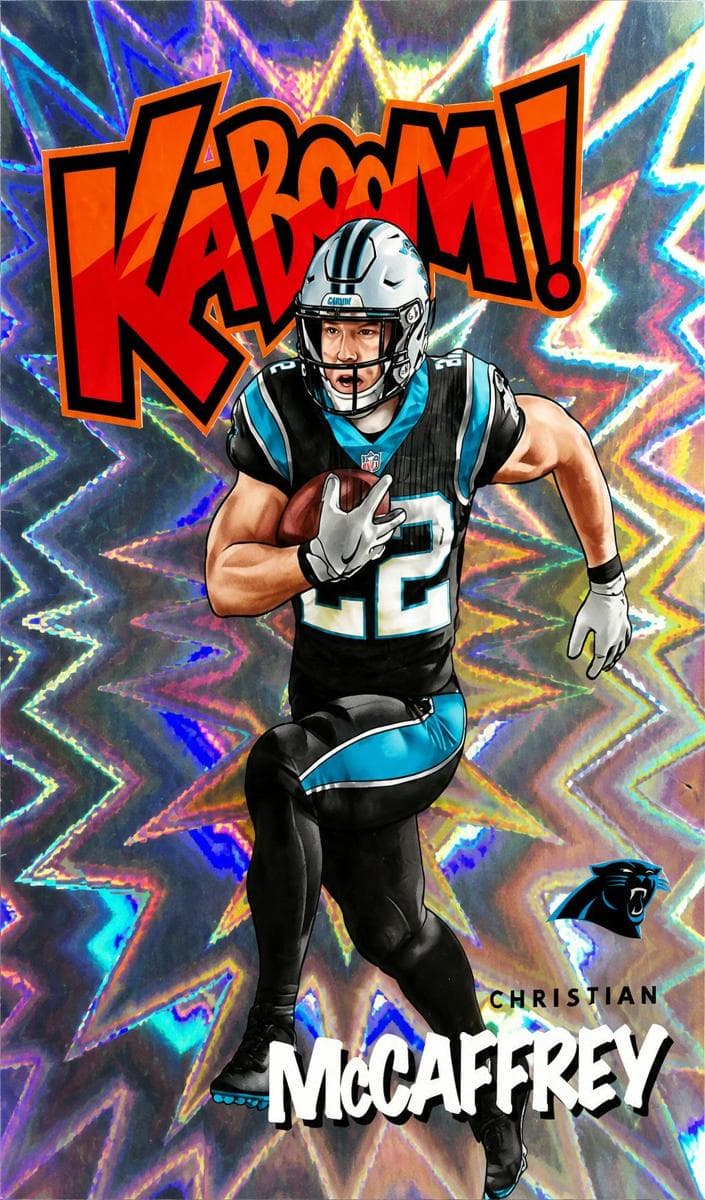 Christian McCaffrey 2020 panini Absolute Kaboom!