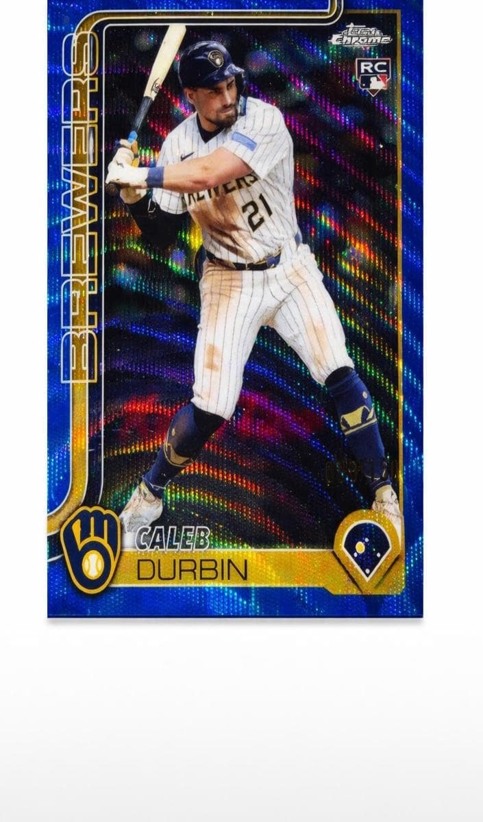 Caleb Durbin 2025 topps Topps Chrome Update