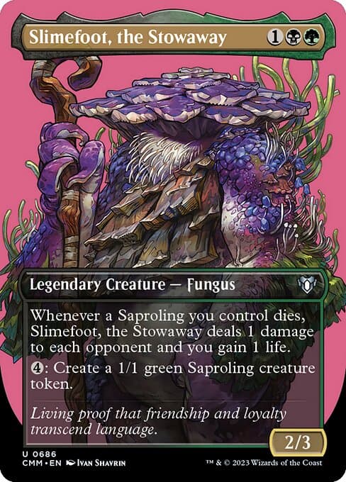 Slimefoot, the Stowaway 2023 Magic: The Gathering Commander Masters example 2