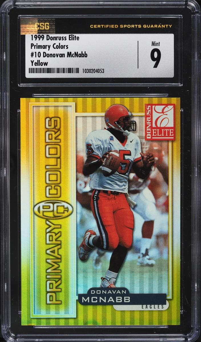 Donovan McNabb 1999 panini Donruss Elite
