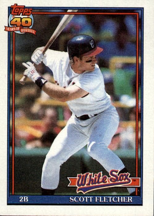 Scott Fletcher 1991 topps O-Pee-Chee