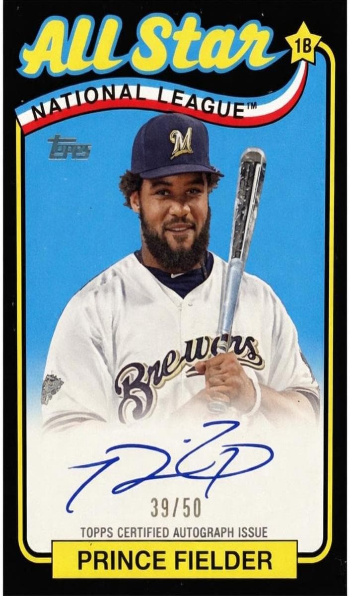 Prince Fielder 2024 topps Topps Update