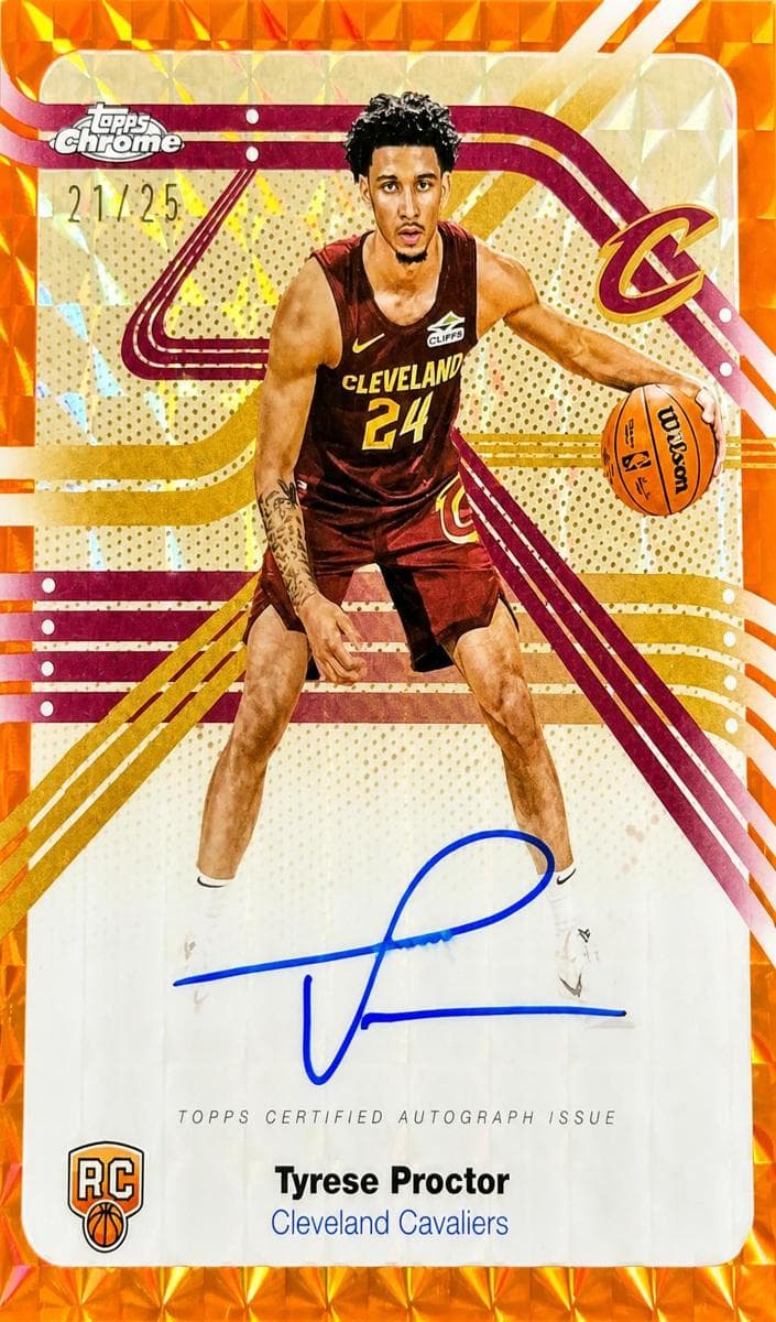 Tyrese Proctor 2025 topps Topps Chrome
