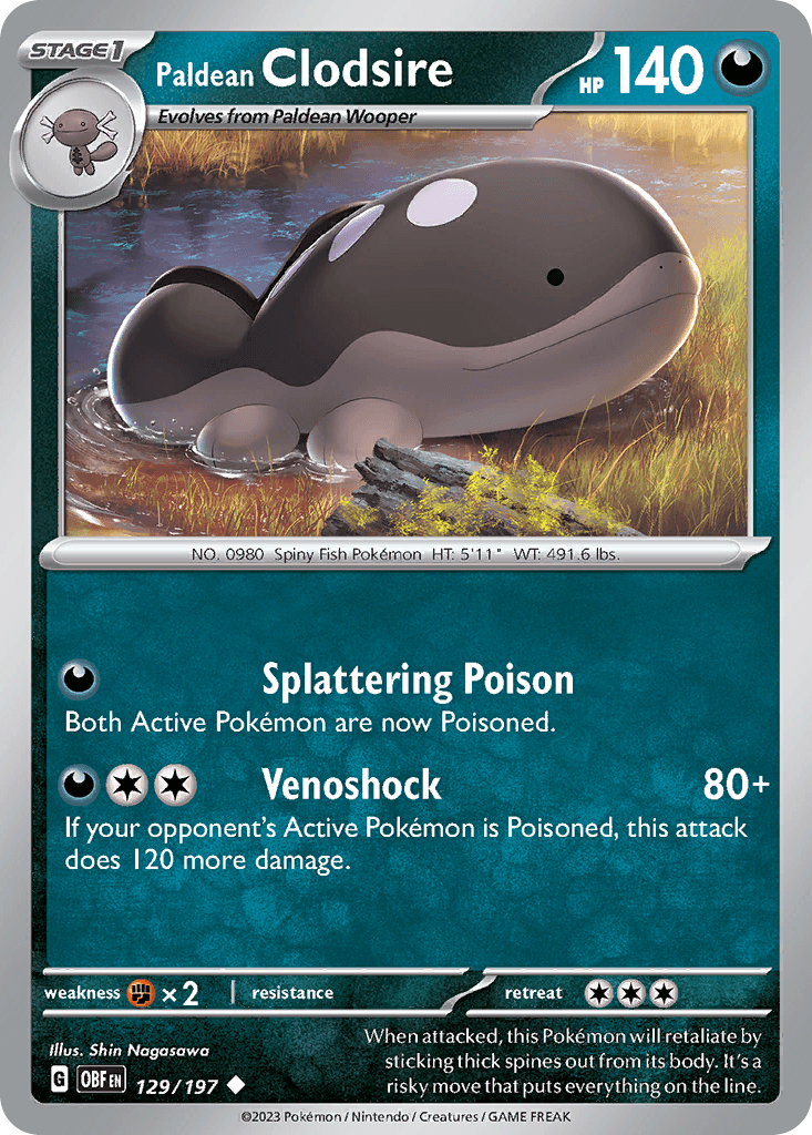 Paldean Clodsire 2025 Pokemon