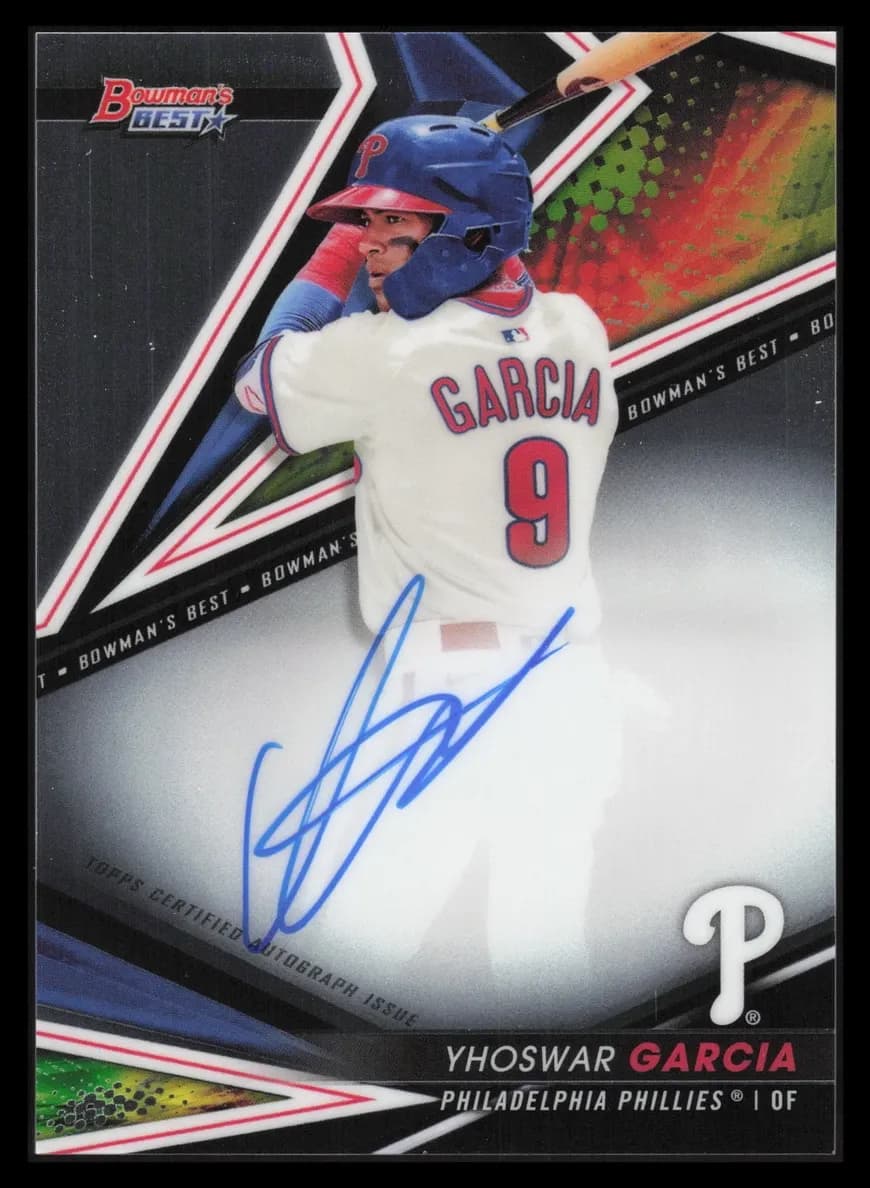 Yhoswar Garcia trading card