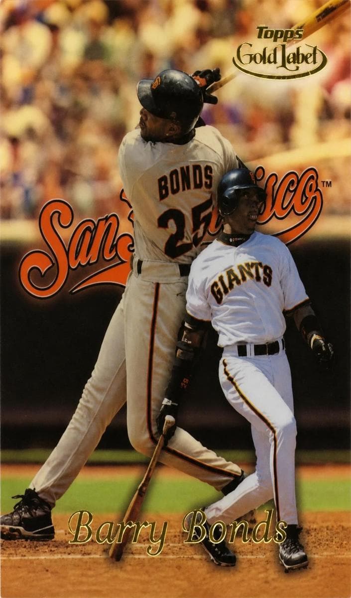 Barry Bonds 1999 topps Topps Gold Label