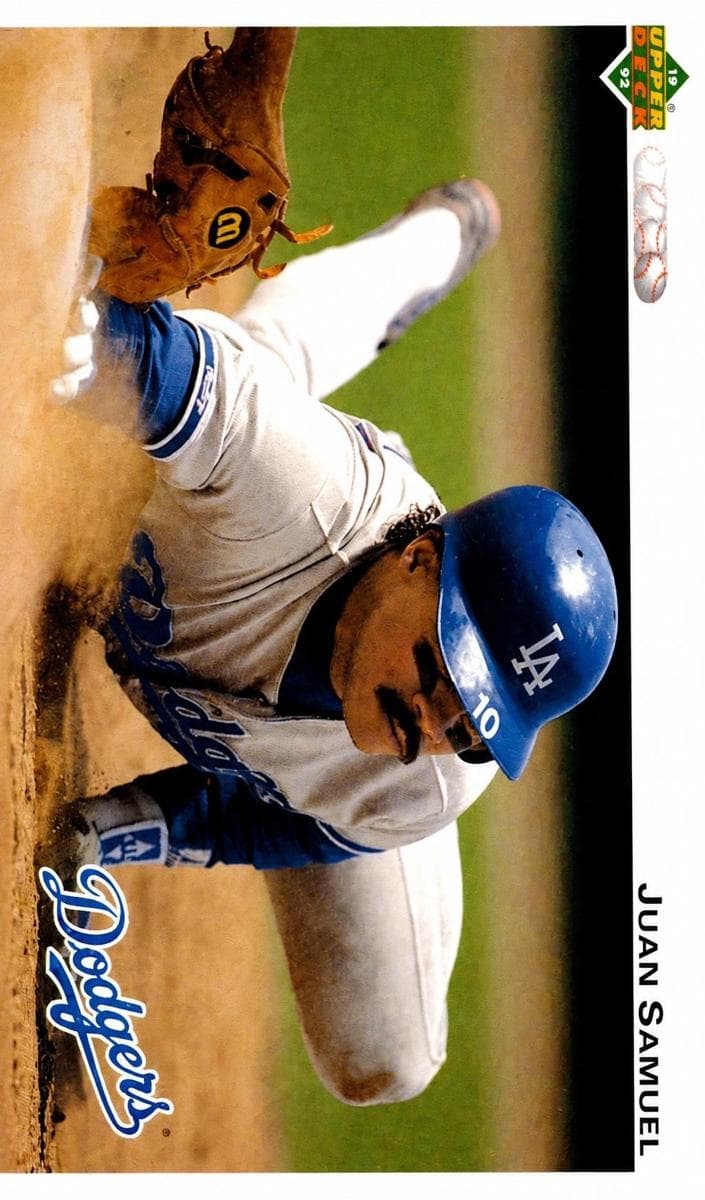 Juan Samuel 1992 upper-deck Upper Deck