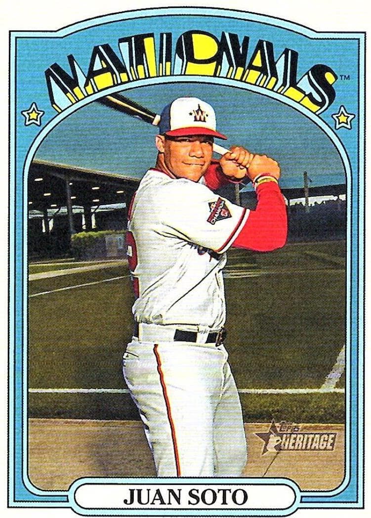 Juan Soto 2021 topps Topps Heritage
