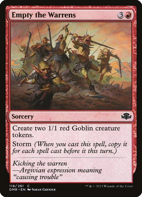 Empty the Warrens 2017 Magic: The Gathering Duel Deck: Mind vs. Might