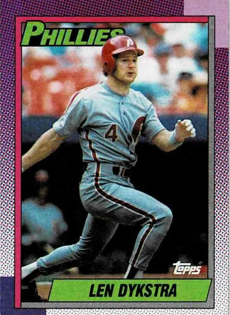 Len Dykstra 1990 topps O-Pee-Chee
