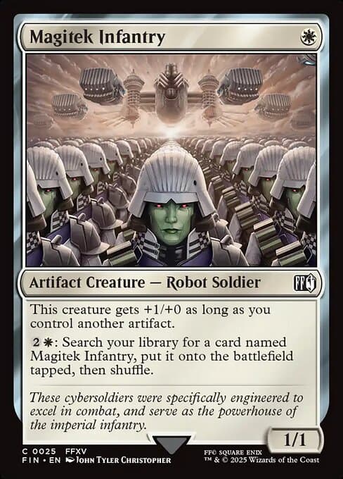 Magitek Infantry 2025 Magic: The Gathering Final Fantasy