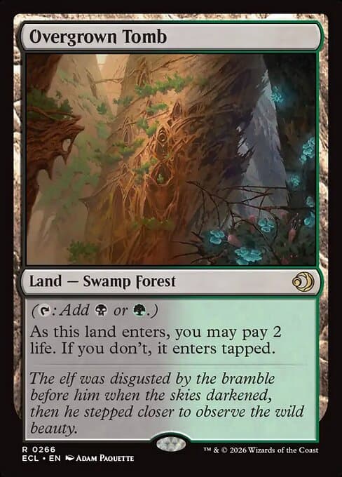 Overgrown Tomb 2022 Magic: The Gathering Unfinity Borderless