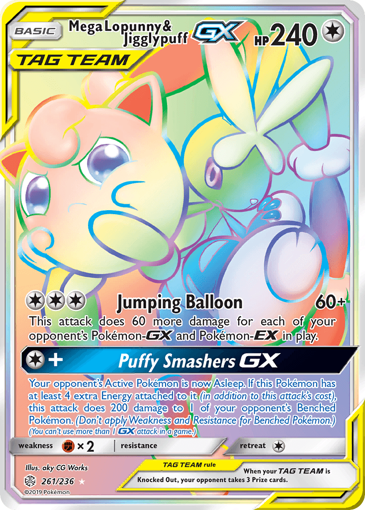 Mega Lopunny & Jigglypuff GX #261