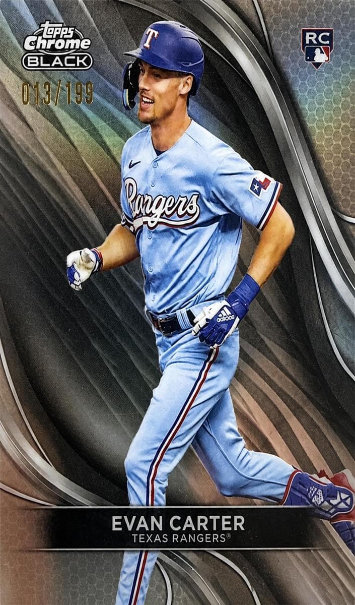 Evan Carter 2024 topps Topps Chrome Black
