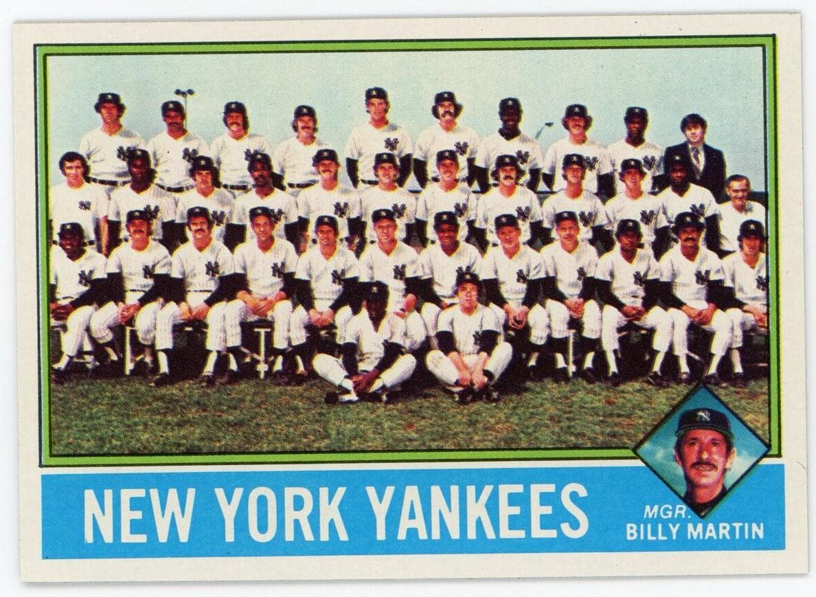 New York Yankees / Billy Martin 1976 topps Topps