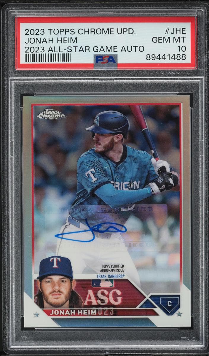 Jonah Heim 2023 topps Topps Chrome Update