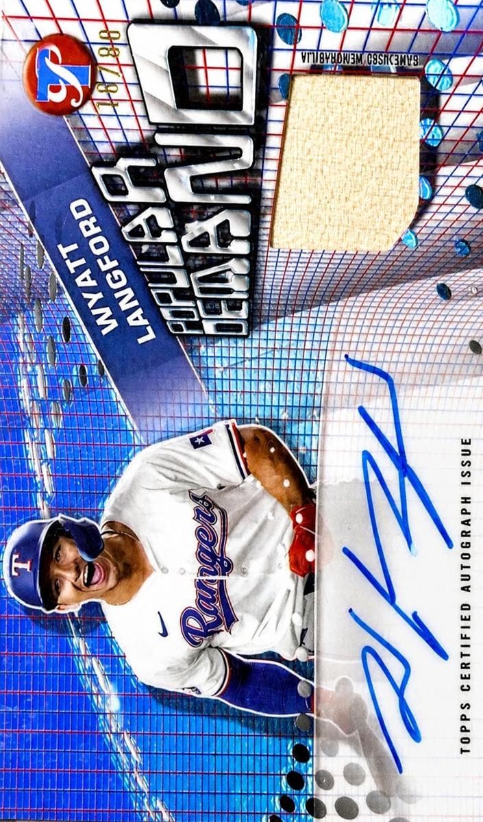 Wyatt Langford 2025 topps Topps Pristine